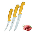 SMI Solingen 3 Stück Küchenmesser Set Ausbeinmesser Metzgermesser Kochmesser Fleischermesser Edelstahl Schlachtermesser - Made in Germany