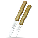 SMI Schälmesser Solingen Messer rostfrei Gemüsemesser Obstmesser Buchenholz