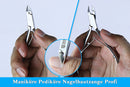 Nagelhautzange Fußpflegeset Nagelhautzange, Eckenzange, Nagelhautschieber, Eckenheber Hand- und Fußpflegeset, 5-tlg., mit Nagelheber Fußpflege set