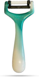 SMI Sparschäler Solingen Kartoffelschäler, Gemüseschäler, Universalschäler, Küchenschäler, Grün-Weiß – Präzises Schälen, Größe 15,5 cm