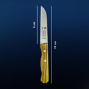 SMI 2-tlg Solingen Küchenmesser Set – Olivenholz Schälmesser, gebogenes und gerades Gemüsemesser & Obstmesser, Kleine kneipchen messer & Allzweckmesser, nicht spülmaschinenfest
