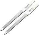 SMI 2 tlg Solingen Saphir-Nagelfeile Saphirnagelfeile Hohlfeile gewölbt/gebogen Nagelfeilen Doppelseitige Maniküre Pediküre Nagelfeile Fein/Grob - Made in Germany