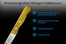 SMI 2-tlg Solingen Küchenmesser Set – Olivenholz Schälmesser, gebogenes und gerades Gemüsemesser & Obstmesser, Kleine kneipchen messer & Allzweckmesser, nicht spülmaschinenfest
