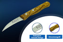 SMI 2-tlg Solingen Küchenmesser Set – Olivenholz Schälmesser, gebogenes und gerades Gemüsemesser & Obstmesser, Kleine kneipchen messer & Allzweckmesser, nicht spülmaschinenfest