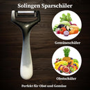 SMI 3-tlg Sparschäler Solingen Kartoffelschäler Gemüseschäler Universalschäler Schwarz und Weiß -Made in Germany