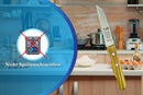 SMI 2-tlg Solingen Küchenmesser Set – Olivenholz Schälmesser, gebogenes und gerades Gemüsemesser & Obstmesser, Kleine kneipchen messer & Allzweckmesser, nicht spülmaschinenfest