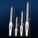 SMI 4 Stück Solingen Saphirnagelfeile Set Saphir Nagelfeilen Doppelseitige Maniküre Pediküre Nagelfeile Fein/Grob - Made in Germany