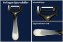 SMI 2-tlg Sparschäler Solingen Kartoffelschäler Gemüseschäler Universalschäler Schwarz und Weiß -Made in Germany