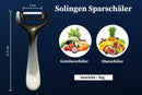 SMI 2-tlg Sparschäler Solingen Kartoffelschäler Gemüseschäler Universalschäler Schwarz und Weiß -Made in Germany