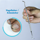 SMI 2 tlg Nagelhautschieber Edelstahl Eckenheber Nagelheber Exkavator Profi Fußpflege Set