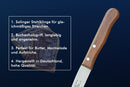 SMI Buttermesser Solingen Brötchenmesser Buchenholz Griff Frühstücksmesser Buckelsmesser Made in Germany (2-tlg)