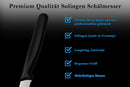 SMI 6-teiliges Frühstücksmesser Set Solingen Brötchenmesser Wellenschliff Tomatenmesser Küchenmesser Schwarz Made in Germany (6 Stück)