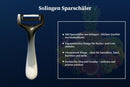 SMI 3-tlg Sparschäler Solingen Kartoffelschäler Gemüseschäler Universalschäler Schwarz und Weiß -Made in Germany