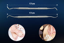 SMI Nagelheber & Eckenheber 2-tlg Fußpflege Set, 17 cm Edelstahl, Exkavator für Pediküre, Zehennägel & eingewachsene Nägel, Profi Fusspflege