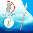 SMI 4 Stück Solingen Saphirnagelfeile Set Saphir Nagelfeilen Doppelseitige Maniküre Pediküre Nagelfeile Fein/Grob - Made in Germany