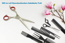 SMI Friseurschere Linkshänder 6,5 Zoll - Haarschneideschere aus Edelstahl mit Razor Edge, Professionelle Haarschere für Damen und Herren, Frisör Schere für präzises Haare schneiden
