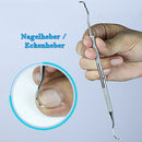 Nagelhautzange Fußpflege Nagelzange Eckenzange Nagelhautschieber Eckenheber Hand- und Fußpflegeset, 4-tlg., mit Nagelzange Fußpflege set