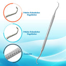 SMI Nagelheber & Eckenheber 2-tlg Fußpflege Set, 17 cm Edelstahl, Exkavator für Pediküre, Zehennägel & eingewachsene Nägel, Profi Fusspflege