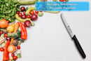 SMI 6-teiliges Frühstücksmesser Set Solingen Brötchenmesser Wellenschliff Tomatenmesser Küchenmesser Schwarz Made in Germany (6 Stück)