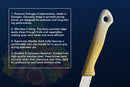 SMI Solingen 12-tlg Schälmesser Set – Schälmesser, Sparschäler, Gemüsemesser, Obstmesser & Küchenmesser mit Wellenschliff, Gold-Weiß