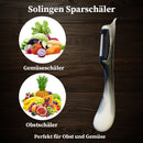 Schälmesser Solingen 12-tlg Schälmesser mit Sparschäler Gemüsemesser Obstmesser Wellenschliff, Rechts- und Linkshänder nach klingen wechseln