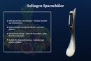 Schälmesser Solingen 12-tlg Schälmesser mit Sparschäler Gemüsemesser Obstmesser Wellenschliff, Rechts- und Linkshänder nach klingen wechseln