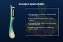 SMI Solingen 12-tlg Schälmesser Set – Obstmesser & Gemüsemesser mit Wellenschliff, Sparschäler, Wechselbare Klinge für Rechts- und Linkshänder