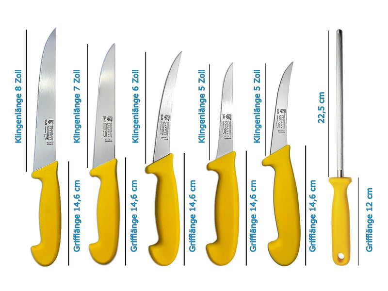 SMI-Solingen Metzgermesser Wetzstahl Fleischmesser Ausbeinmesser Zerlegemesser