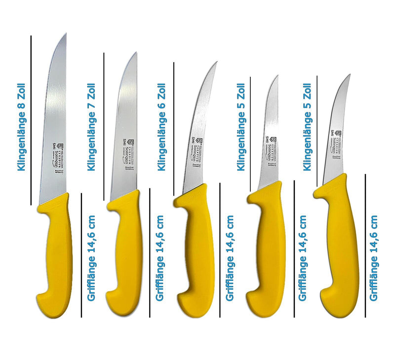 SMI-Solingen Metzgermesser Wetzstahl Fleischmesser Ausbeinmesser Zerlegemesser