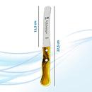 Messergröße mit Wellenschliff