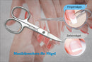 extra feine Nagelschere verwendet