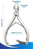 Zehennagelzange Größe