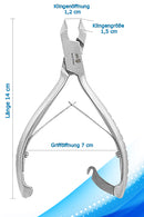 Zehennagelzange Größe