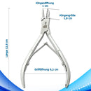 Zehennagelzange Größe