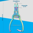 Zehennagelzange Größe