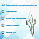 SMI - Automatisch Pinzette Augenbrauen Zupfen, Splitterpinzette, Haarentfernung Pinzette, Augenbrauen Pinzette Profi